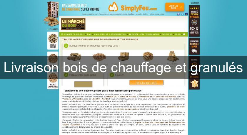 Livraison bois de chauffage et granulés Livraison bois de chauffage et granulés