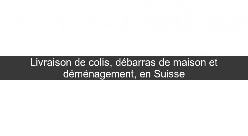 Livraison de colis, débarras de maison et déménagement, en Suisse Livraison de colis, débarras de maison et déménagement, en Suisse