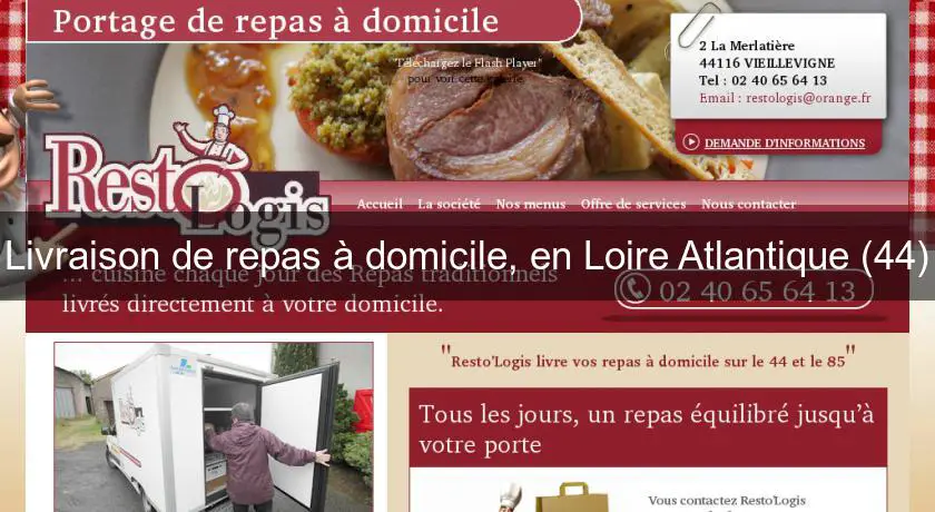 Livraison de repas à domicile, en Loire Atlantique (44)