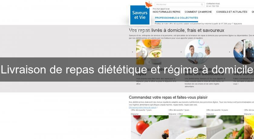 Livraison de repas diététique et régime à domicile