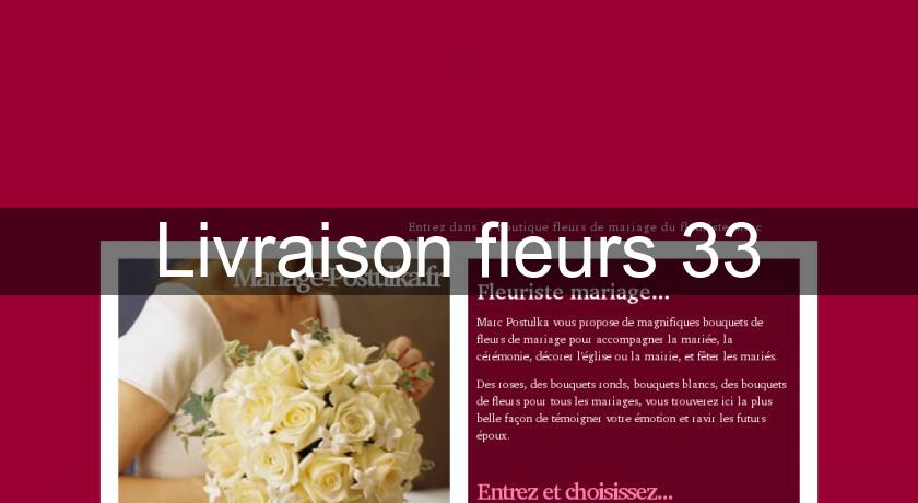 Livraison fleurs 33