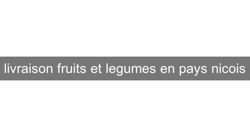 livraison fruits et legumes en pays nicois