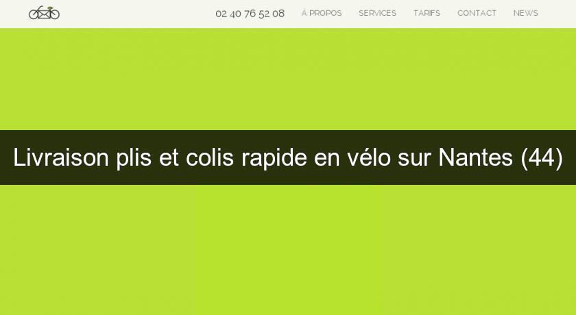 Livraison plis et colis rapide en vélo sur Nantes (44)