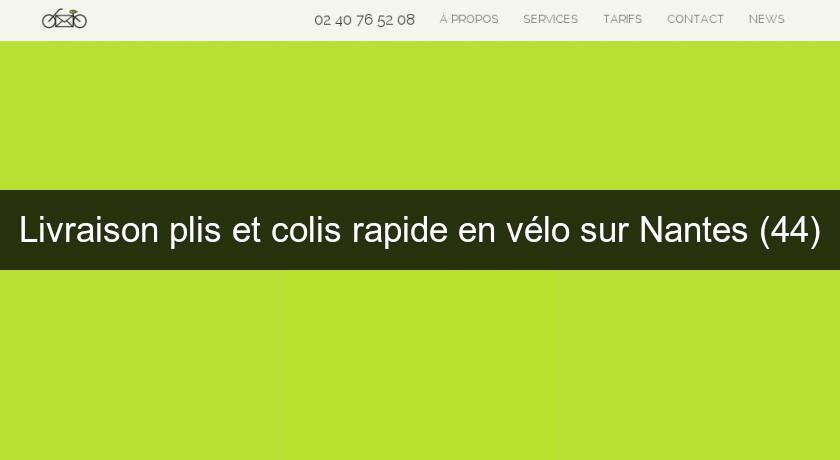 Livraison plis et colis rapide en vélo sur Nantes (44) Livraison plis et colis rapide en vélo sur Nantes (44)