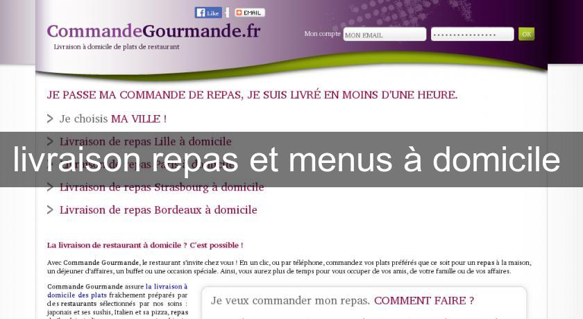 livraison repas et menus à domicile 