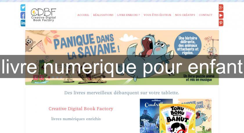 livre numerique pour enfant