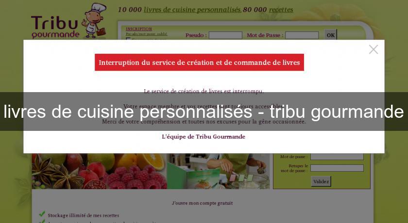 livres de cuisine personnalisés - tribu gourmande