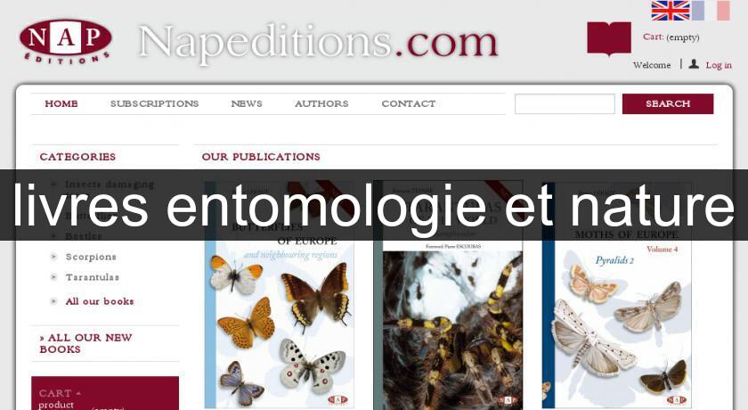 livres entomologie et nature