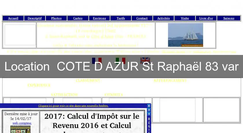 Location  COTE D'AZUR St Raphaël 83 var
