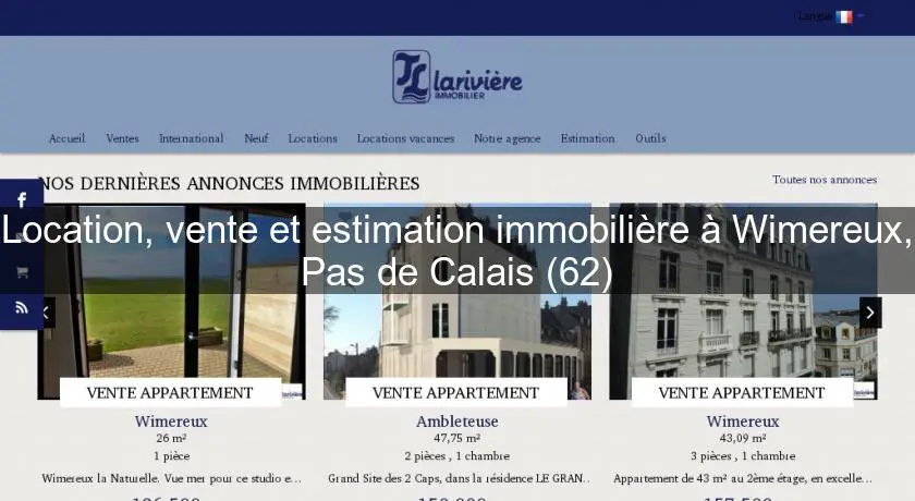 Location, vente et estimation immobilière à Wimereux, Pas de Calais (62)