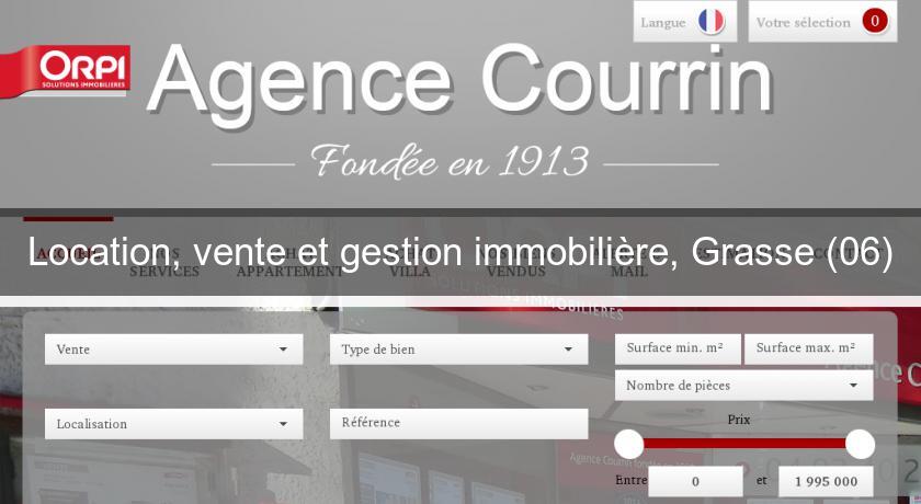 Location, vente et gestion immobilière, Grasse (06) Location, vente et gestion immobilière, Grasse (06)