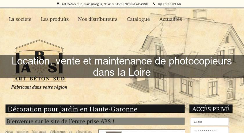 Location, vente et maintenance de photocopieurs dans la Loire