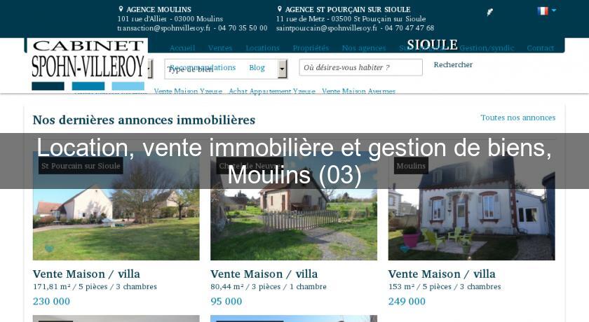 Location, vente immobilière et gestion de biens, Moulins (03) Location, vente immobilière et gestion de biens, Moulins (03)