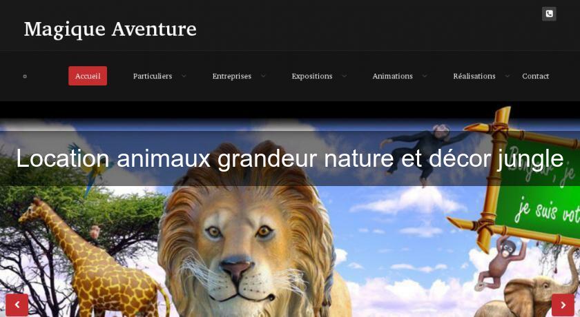 Location animaux grandeur nature et décor jungle