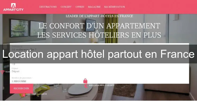 Location appart hôtel partout en France