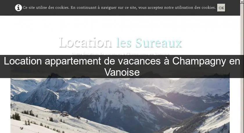 Location appartement de vacances à Champagny en Vanoise