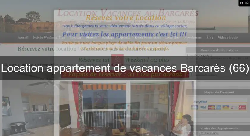Location appartement de vacances Barcarès (66)