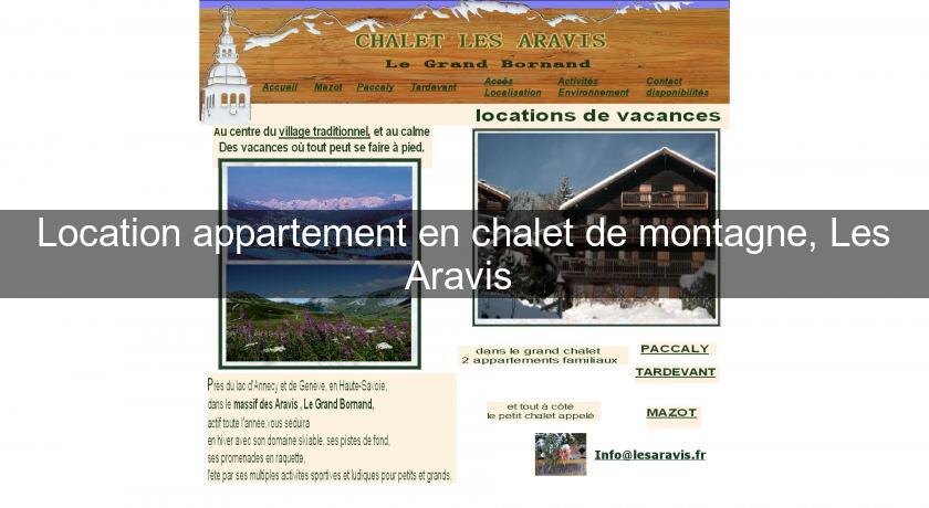 Location appartement en chalet de montagne, Les Aravis Location appartement en chalet de montagne, Les Aravis