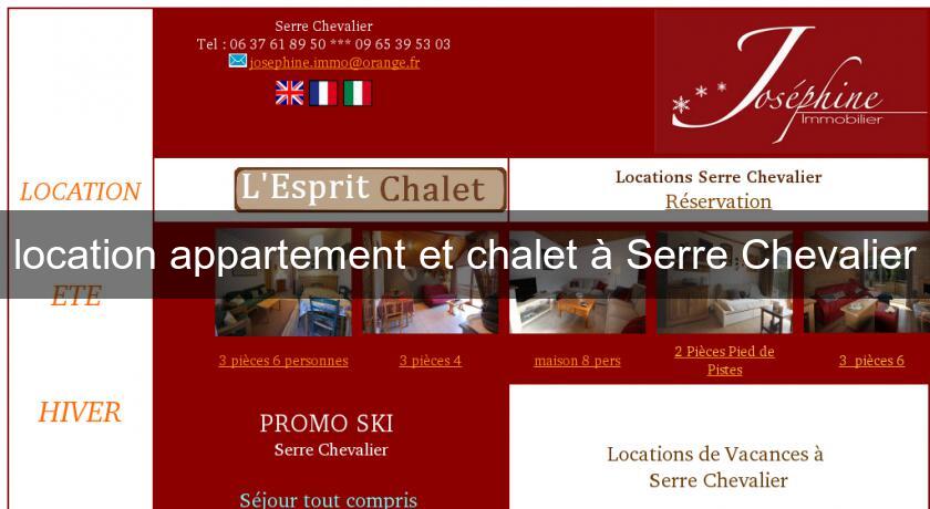 location appartement et chalet à Serre Chevalier