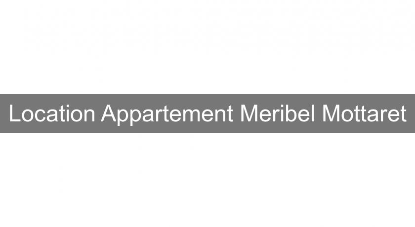 Location Appartement Meribel Mottaret