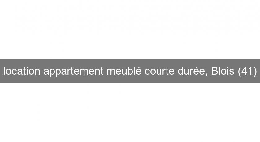 location appartement meublé courte durée, Blois (41) location appartement meublé courte durée, Blois (41)