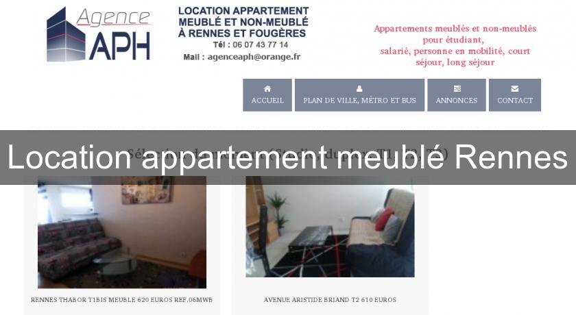 Location appartement meublé Rennes