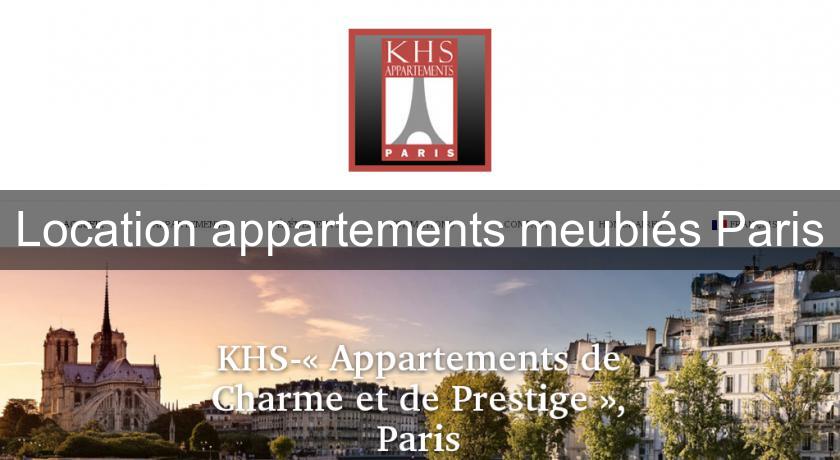Location appartements meublés Paris