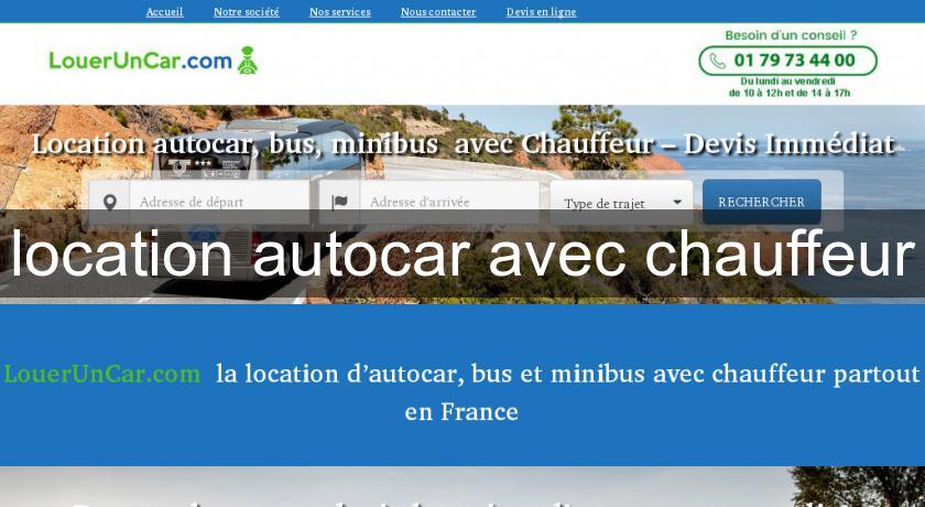 location autocar avec chauffeur