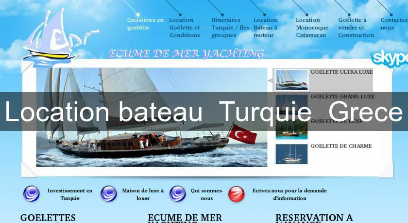 Location bateau  Turquie  Grece