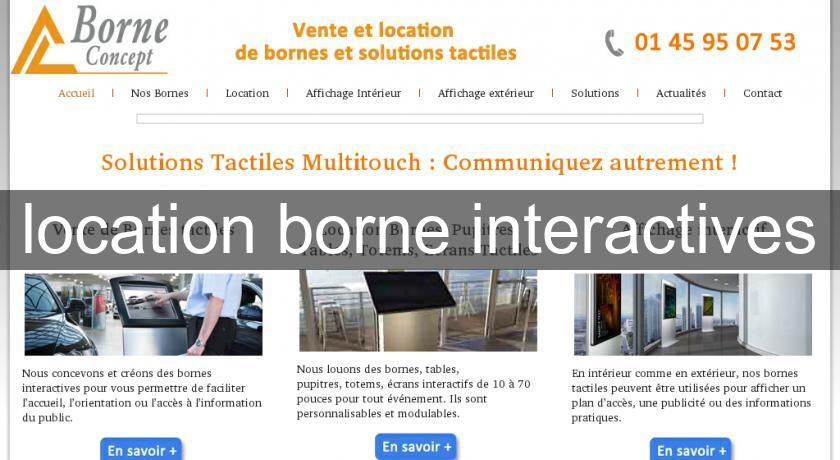 location borne interactives location borne interactives