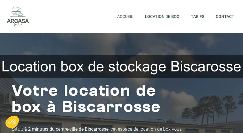 Location box de stockage Biscarosse