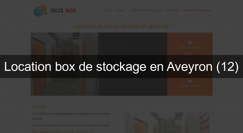 Location box de stockage en Aveyron (12)