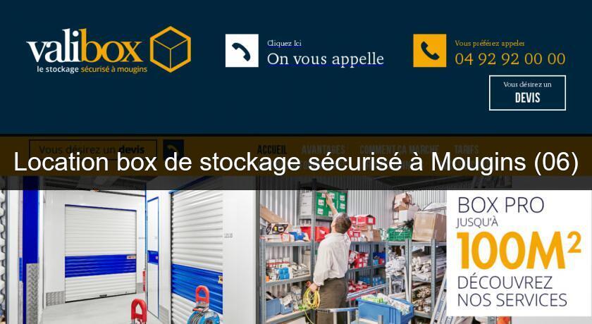Location box de stockage sécurisé à Mougins (06) Location box de stockage sécurisé à Mougins (06)