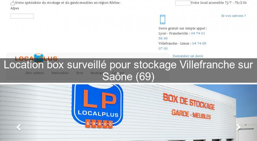 Location box surveillé pour stockage Villefranche sur Saône (69) Location box surveillé pour stockage Villefranche sur Saône (69)