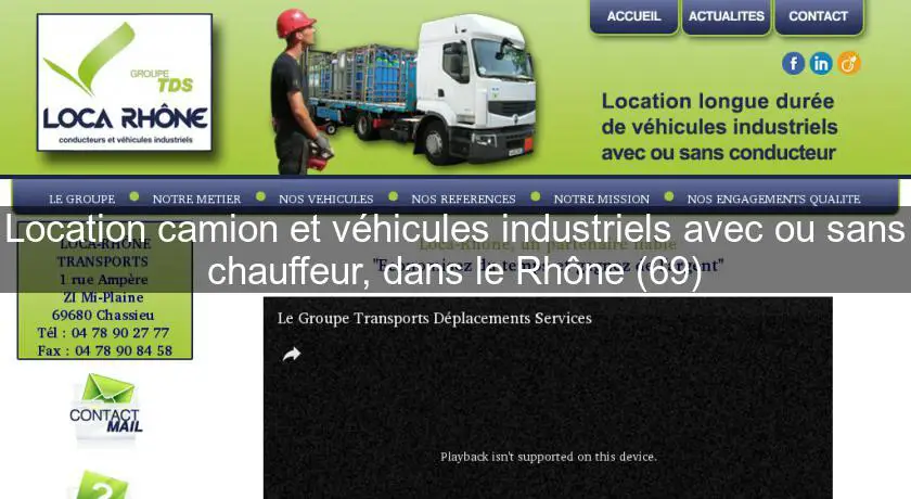 Location camion et véhicules industriels avec ou sans chauffeur, dans le Rhône (69)