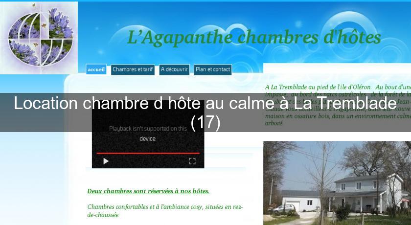 Location chambre d'hôte au calme à La Tremblade (17) Location chambre d'hôte au calme à La Tremblade (17)