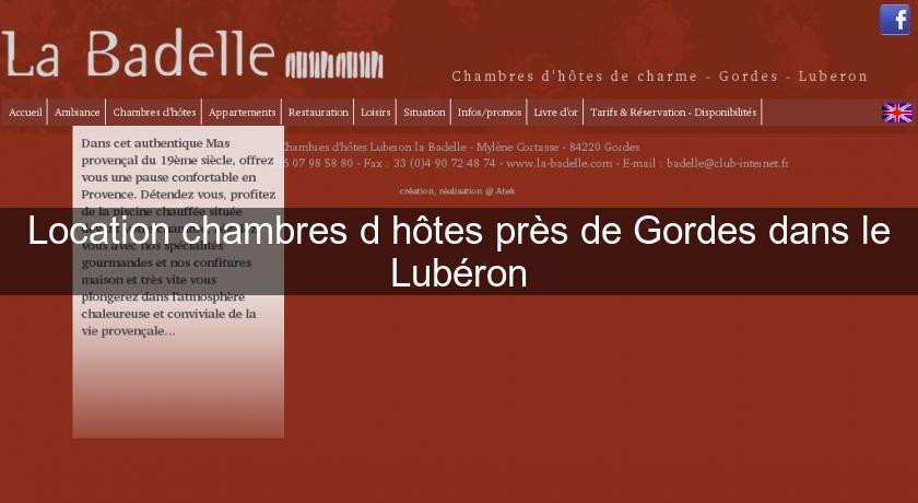 Location chambres d'hôtes près de Gordes dans le Lubéron Location chambres d'hôtes près de Gordes dans le Lubéron