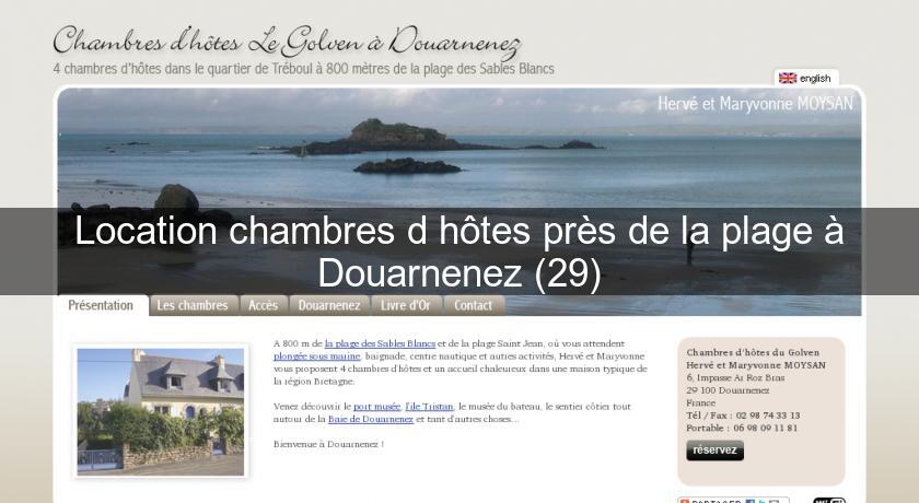 Location chambres d'hôtes près de la plage à Douarnenez (29)