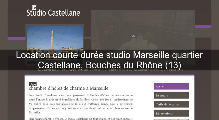 Location courte durée studio Marseille quartier Castellane, Bouches du Rhône (13) Location courte durée studio Marseille quartier Castellane, Bouches du Rhône (13)