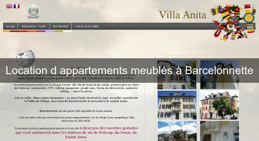 Location d'appartements meublés à Barcelonnette