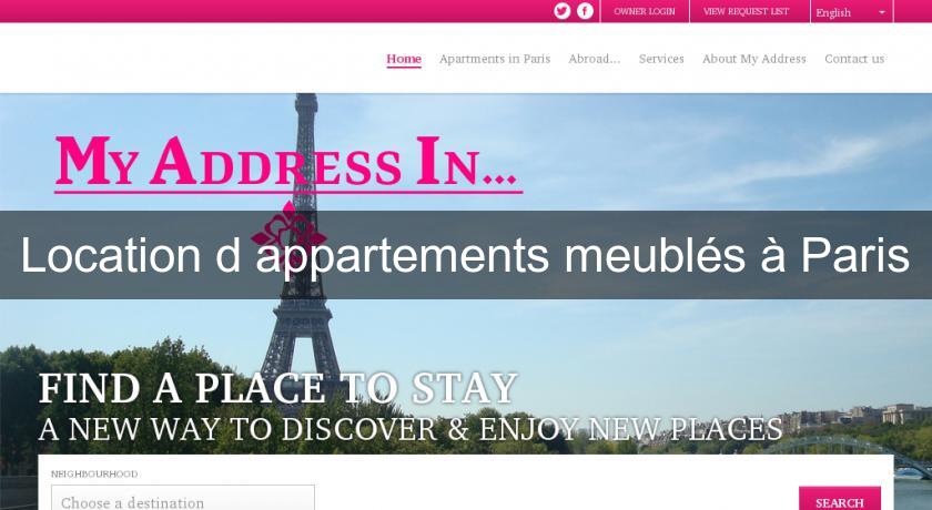 Location d'appartements meublés à Paris Location d'appartements meublés à Paris