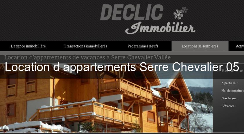 Location d'appartements Serre Chevalier 05 Location d'appartements Serre Chevalier 05