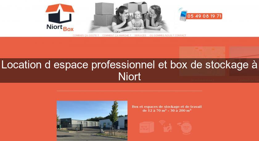 Location d'espace professionnel et box de stockage à Niort