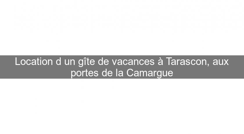 Location d'un gîte de vacances à Tarascon, aux portes de la Camargue