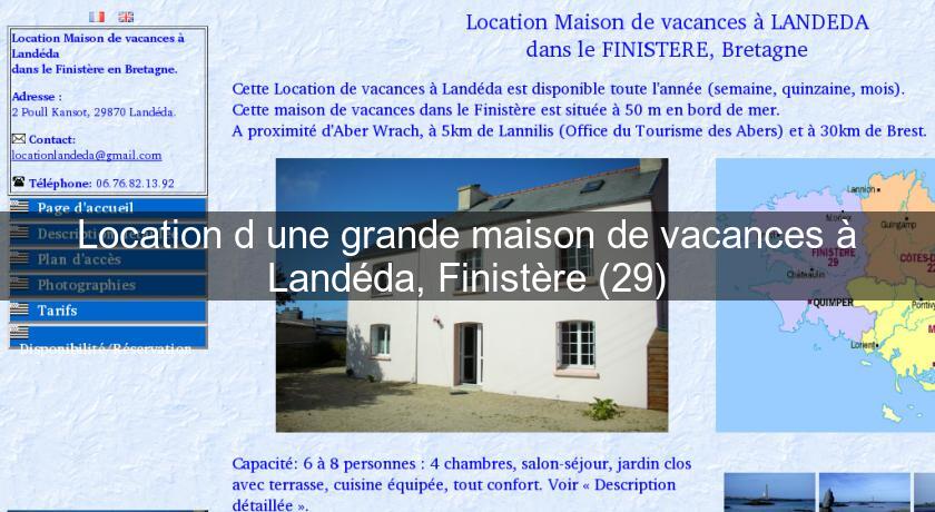 Location d'une grande maison de vacances à Landéda, Finistère (29)