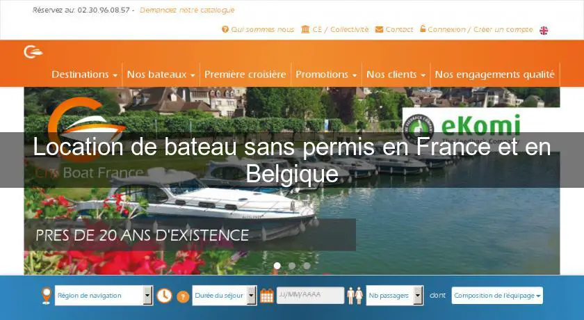 Location de bateau sans permis en France et en Belgique