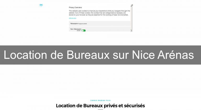 Location de Bureaux sur Nice Arénas 