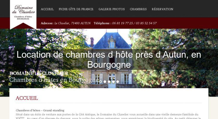 Location de chambres d'hôte près d'Autun, en Bourgogne Location de chambres d'hôte près d'Autun, en Bourgogne