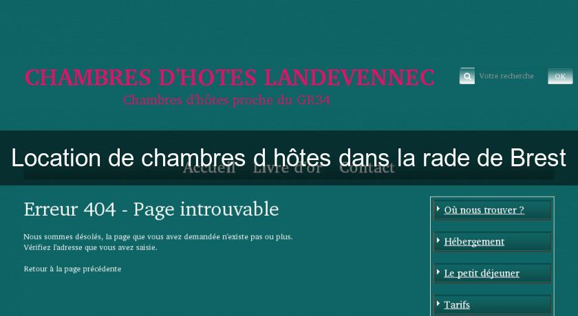 Location de chambres d'hôtes dans la rade de Brest Location de chambres d'hôtes dans la rade de Brest