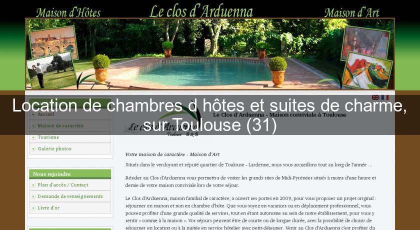 Location de chambres d'hôtes et suites de charme, sur Toulouse (31)